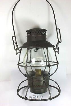 Michigan Central Railroad Lantern embossed M. C. R. R. Globe -Stamped # 24097