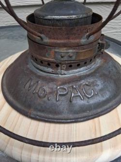 Missouri Pacific Handlan Buck Brass-Top Bell-Bottom Railroad Lantern Frame Missouri Pacific Handlan Buck Brass-Top Bell-Bottom Railroad Lantern Frame