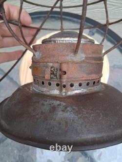 Missouri Pacific Handlan Buck Brass-Top Bell-Bottom Railroad Lantern Frame