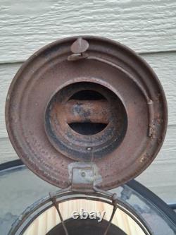 Missouri Pacific Handlan Buck Brass-Top Bell-Bottom Railroad Lantern Frame