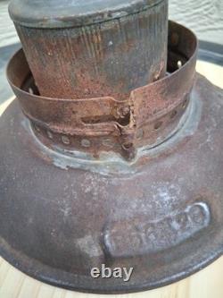Missouri Pacific Handlan Buck Brass-Top Bell-Bottom Railroad Lantern Frame