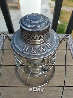 N&W Ry DRESSEL Railroad Lantern Norfolk Western Railway RR Antique CT Ham