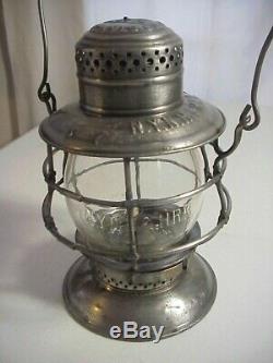 N. Y. N. H. & H. R. R. New York New Haven & Hartford Bell Bottom Railroad Lantern