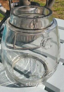 N. Y. N. H. & H. RAILROAD Lantern Dietz Vesta Caged CX Glass Globe NYC CT