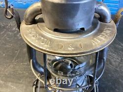 NICE 1910 DIETZ VESTA BOSTON & ALBANY RAILROAD LANTERN WithEMBOSSED B. &A. GLOBE