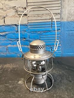 NICE ADLAKE KERO KANSAS CITY SOUTHERN RY RAILROAD LANTERN WithETCHED(KCSRY) GLOBE