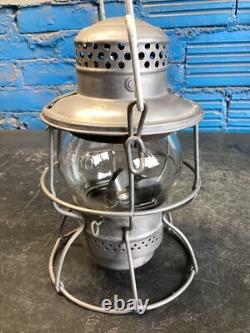 NICE ADLAKE KERO KANSAS CITY SOUTHERN RY RAILROAD LANTERN WithETCHED(KCSRY) GLOBE