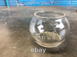 NICE ADLAKE KERO KANSAS CITY SOUTHERN RY RAILROAD LANTERN WithETCHED(KCSRY) GLOBE