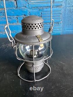 NICE ADLAKE KERO S. P. &S. SPOKANE PORTLAND&SEATTLE RAILROAD LANTERN WithCLEAR GLOBE