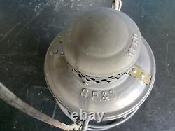 NICE ADLAKE KERO S. P. &S. SPOKANE PORTLAND&SEATTLE RAILROAD LANTERN WithCLEAR GLOBE