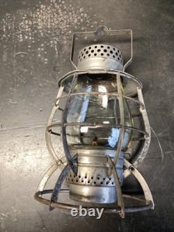NICE DIETZ No. 39 STEEL CLAD CITY OF NEW YORK RAILROAD/TROLLEY LANTERN WithGLOBE