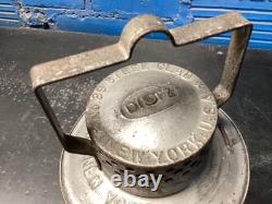 NICE DIETZ No. 39 STEEL CLAD CITY OF NEW YORK RAILROAD/TROLLEY LANTERN WithGLOBE