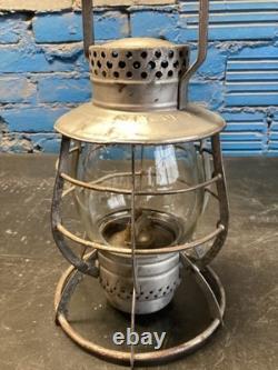 NICE DIETZ No. 39 STEEL CLAD CITY OF NEW YORK RAILROAD/TROLLEY LANTERN WithGLOBE