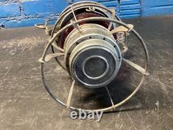 NICE DRESSEL NORFOLK & WESTERN RAILROAD LANTERN WithEMBOSSED (N&W) RED KOPP GLOBE