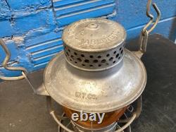 NICE DRESSEL (W. T. CO) WASHINGTON TERMINAL CO. RAILROAD LANTERN WithAMBER GLOBE