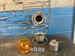 NICE DRESSEL (W. T. CO) WASHINGTON TERMINAL CO. RAILROAD LANTERN WithAMBER GLOBE