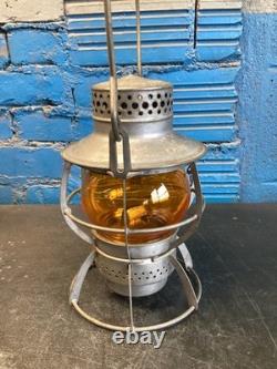 NICE DRESSEL (W. T. CO) WASHINGTON TERMINAL CO. RAILROAD LANTERN WithAMBER GLOBE