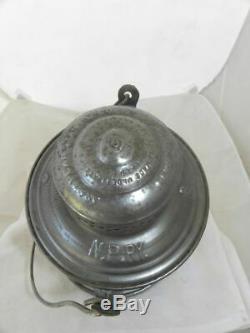 NORTHERN PACIFIC RAILROAD LANTERN Clear Etched NPRy Lantern Globe