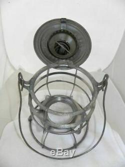 NORTHERN PACIFIC RAILROAD LANTERN Clear Etched NPRy Lantern Globe