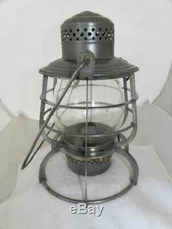 NORTHERN PACIFIC RAILROAD LANTERN Clear Etched NPRy Lantern Globe