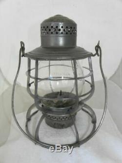NORTHERN PACIFIC RAILROAD LANTERN Clear Etched NPRy Lantern Globe