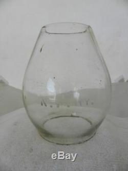 NORTHERN PACIFIC RAILROAD LANTERN Clear Etched NPRy Lantern Globe