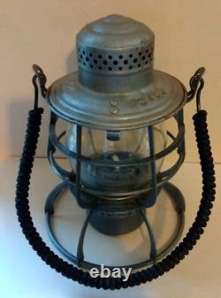NORTHERN PACIFIC RAILWAY RAILROAD LANTERN withTall Clear Embossed N. P. R. R. Globe
