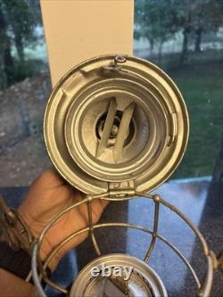 NOS Antique Dressel Arlington AT & SFRY RAIL Lantern with Red Globe Adlake 400