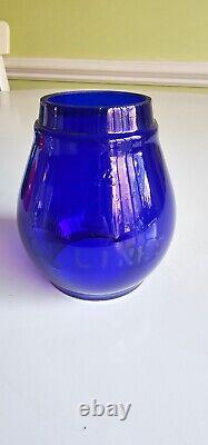 NYC LINES Cobalt Blue Dietz Vesta Globe for Railroad Lantern New York Central