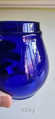 NYC LINES Cobalt Blue Dietz Vesta Globe for Railroad Lantern New York Central