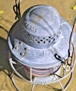NYCS New York Central Adlake Kero Railroad Lantern Ribbed Red Globe RR Lamp