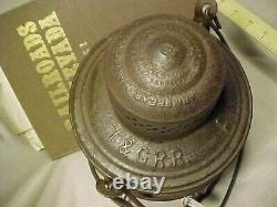 Nevada. T & G Rr Lantern. Tonopah & Goldfield Railroad. Tall Frame Red Globe