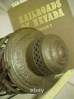 Nevada. T & G Rr Lantern. Tonopah & Goldfield Railroad. Tall Frame Red Globe