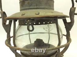 New York Central NYCS Kerosene No. 999 Railroad Lantern Lamp CNX Globe
