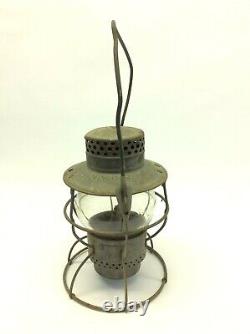 New York Central NYCS Kerosene No. 999 Railroad Lantern Lamp CNX Globe