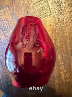 New York Central Railroad Police Barricade Lantern Red Cast Nycrr Globe