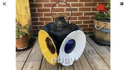 New York Central Railroad Switch Lantern Lamp With NYC RR Complete Burner