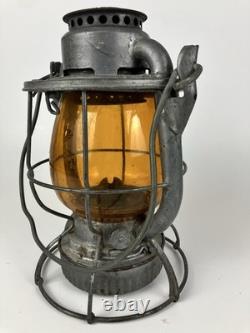 New York New Haven & Hartford Railroad N. Y. N. H. &H Dietz Vesta Lantern AmberGlobe