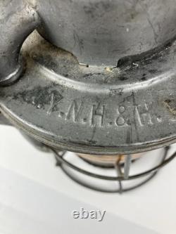New York New Haven & Hartford Railroad N. Y. N. H. &H Dietz Vesta Lantern AmberGlobe