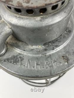 New York New Haven & Hartford Railroad N. Y. N. H. &H Dietz Vesta Lantern AmberGlobe