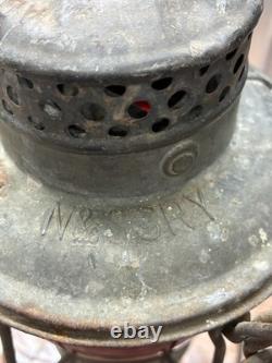 Newburg & South Shore Railroad Adlake Kero 2-56 Lantern Red Lamp / USA Canada