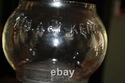 Nice Weighted Grand Trunk Western Railroad Lantern With Clear Etched Gtw Globe