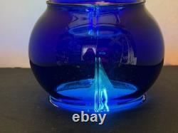 Nickel Plate Road NKP Adlake Kero Railroad Lantern Cobalt Blue Globe