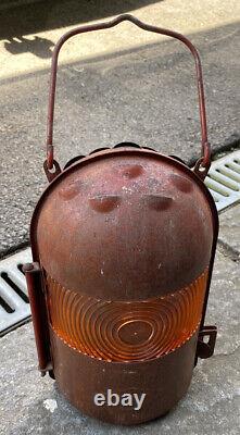 Nicoln Vintage Paraffin Road/Railway Warning Lamp/Lantern Extremely Rare