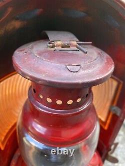 Nicoln Vintage Paraffin Road/Railway Warning Lamp/Lantern Extremely Rare