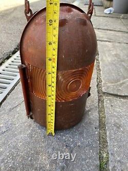 Nicoln Vintage Paraffin Road/Railway Warning Lamp/Lantern Extremely Rare