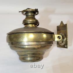 Norfolk & Western Railroad Oil Lamp Sconce Font Tank, Burner by Adams & Westlake