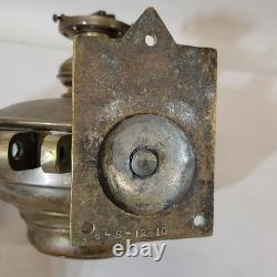 Norfolk & Western Railroad Oil Lamp Sconce Font Tank, Burner by Adams & Westlake