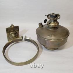 Norfolk & Western Railroad Oil Lamp Sconce Font Tank, Burner by Adams & Westlake
