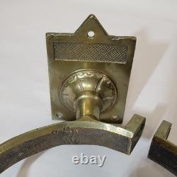 Norfolk & Western Railroad Oil Lamp Sconce Font Tank, Burner by Adams & Westlake